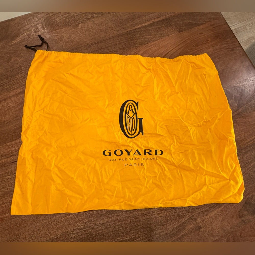 Goyard Vibrant Yellow Logo Dust Bag